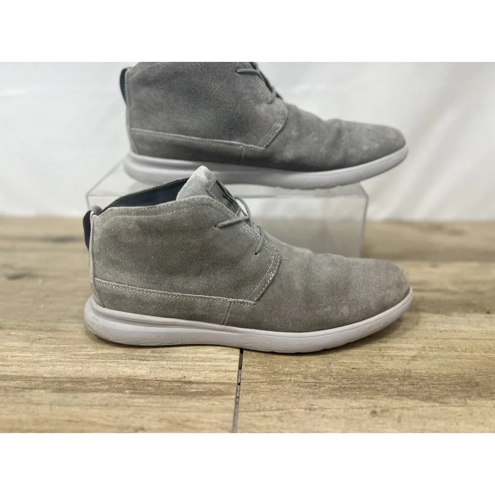 johnnie-O Mens The Chill Chukka Gray Ankle Boots Size 11 (7228983)